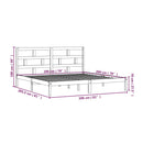 vidaXL fehér tömör fenyőfa ágykeret 200 x 200 cm