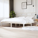 vidaXL fehér tömör fenyőfa ágykeret 200 x 200 cm