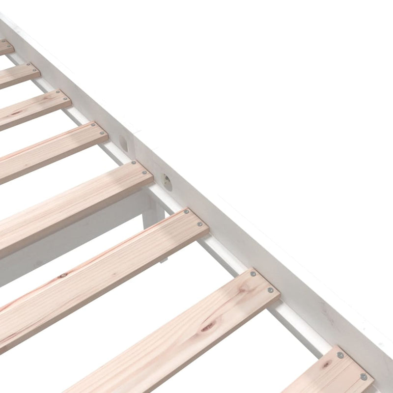 vidaXL fehér tömör fenyőfa ágykeret 160 x 200 cm