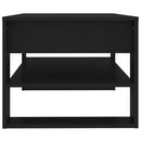 vidaXL fekete szerelt fa dohányzóasztal 102x55x45 cm