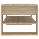 vidaXL sonoma tölgy színű szerelt fa dohányzóasztal 102x55x45 cm