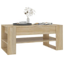 vidaXL sonoma tölgy színű szerelt fa dohányzóasztal 102x55x45 cm