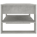 vidaXL betonszürke szerelt fa dohányzóasztal 102 x 55 x 45 cm