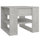 vidaXL betonszürke szerelt fa dohányzóasztal 55,5x55x45 cm