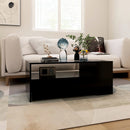 vidaXL fekete szerelt fa dohányzóasztal 102 x 55 x 42 cm