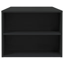 vidaXL fekete szerelt fa dohányzóasztal 102 x 55 x 42 cm
