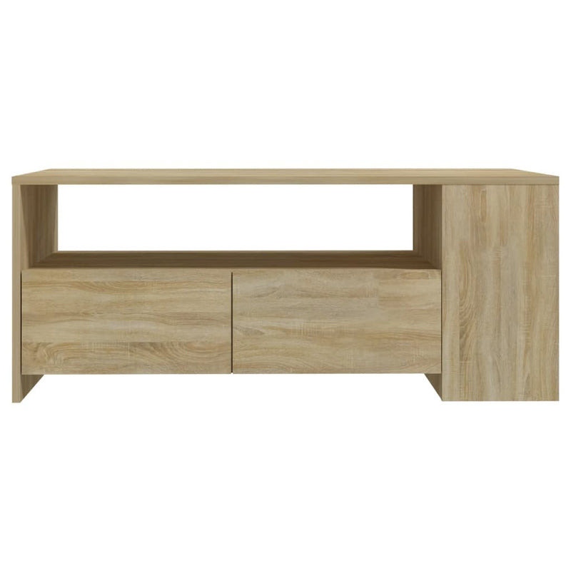 vidaXL sonoma tölgy színű szerelt fa dohányzóasztal 102 x 55 x 42 cm