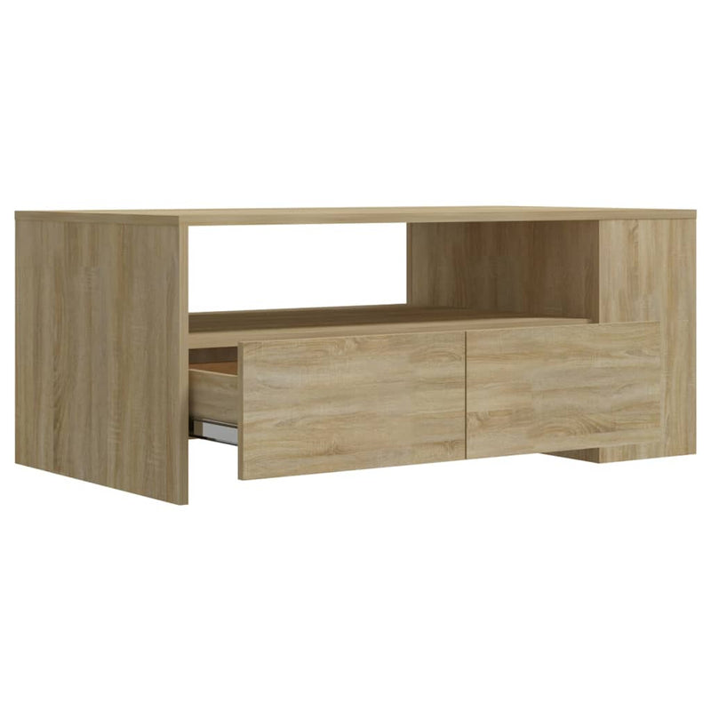 vidaXL sonoma tölgy színű szerelt fa dohányzóasztal 102 x 55 x 42 cm