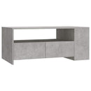 vidaXL betonszürke szerelt fa dohányzóasztal 102 x 55 x 42 cm