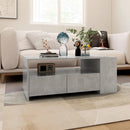 vidaXL betonszürke szerelt fa dohányzóasztal 102 x 55 x 42 cm