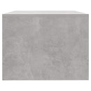 vidaXL betonszürke szerelt fa dohányzóasztal 102 x 55 x 42 cm