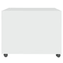 vidaXL fehér szerelt fa dohányzóasztal 55x55x40 cm