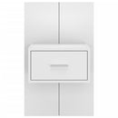vidaXL 2 db fehér falra szerelhető éjjeliszekrény