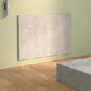 vidaXL betonszürke szerelt fa ágyfejtámla 120x1,5x80 cm