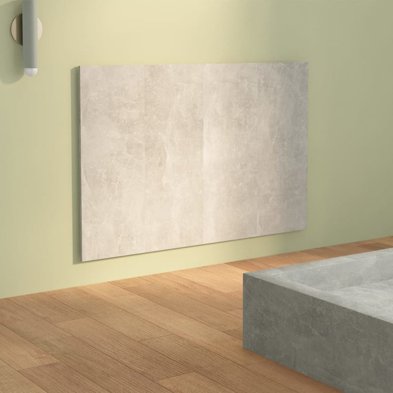 vidaXL betonszürke szerelt fa ágyfejtámla 120x1,5x80 cm