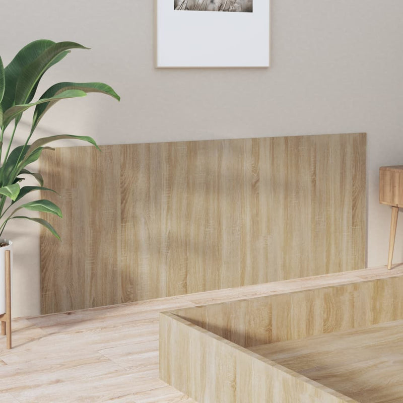 vidaXL sonoma tölgy színű szerelt fa ágyfejtámla 200 x 1,5 x 80 cm