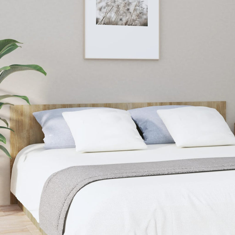 vidaXL sonoma tölgy színű szerelt fa ágyfejtámla 200 x 1,5 x 80 cm