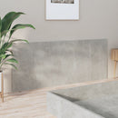 vidaXL betonszürke szerelt fa ágyfejtámla 200x1,5x80 cm