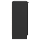 vidaXL fekete szerelt fa tálalóasztal 60 x 30 x 70 cm