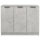 vidaXL betonszürke szerelt fa tálalóasztal 90,5x30x70 cm
