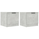 vidaXL 2 db betonszürke éjjeliszekrény 40 x 39 x 40 cm