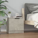 vidaXL 2 db betonszürke éjjeliszekrény 40 x 39 x 40 cm