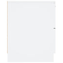 vidaXL 2 db fehér szerelt fa éjjeliszekrény