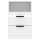 vidaXL 2 db fehér szerelt fa éjjeliszekrény