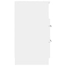 vidaXL 2 db fehér szerelt fa éjjeliszekrény