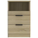 vidaXL sonoma tölgy színű szerelt fa éjjeliszekrény