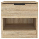 vidaXL 2 db sonoma-tölgyszínű szerelt fa éjjeliszekrény