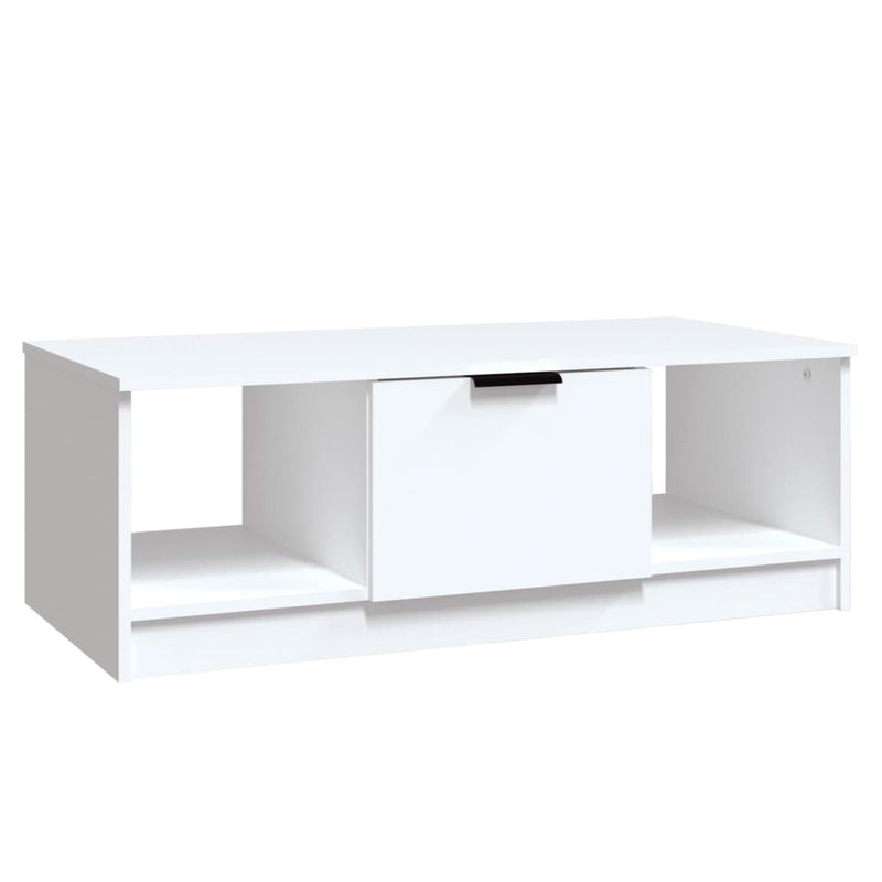 vidaXL fehér szerelt fa dohányzóasztal 102x50x36 cm