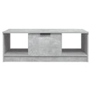 vidaXL betonszürke szerelt fa dohányzóasztal 102 x 50 x 36 cm