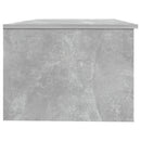 vidaXL betonszürke szerelt fa dohányzóasztal 102 x 50 x 36 cm