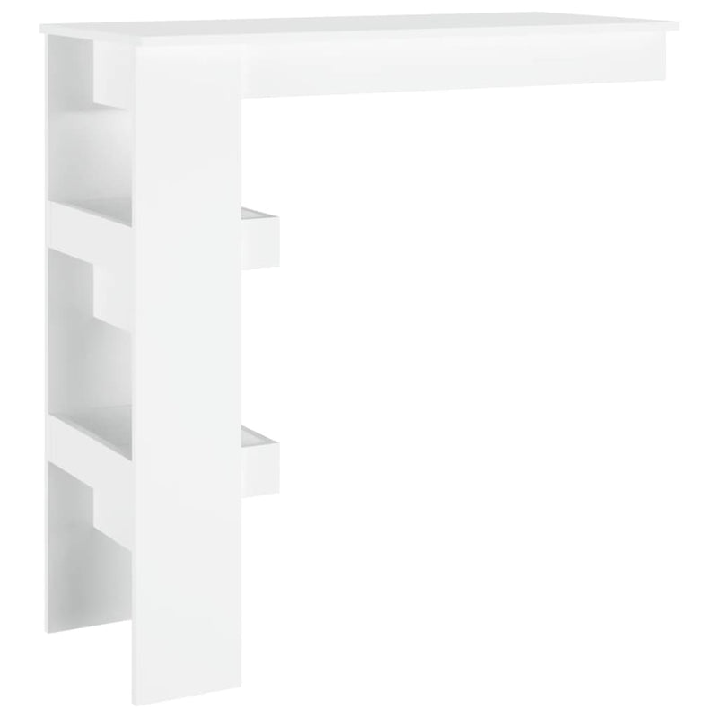 vidaXL fehér fatermék fali bárasztal 102 x 45 x 103,5 cm