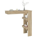 vidaXL sonoma tölgy színű fatermék fali bárasztal 102 x 45 x 103,5 cm