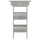 vidaXL betonszürke fatermék fali bárasztal 102 x 45 x 103,5 cm