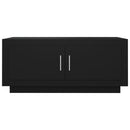 vidaXL fekete szerelt fa dohányzóasztal 102 x 55 x 45 cm