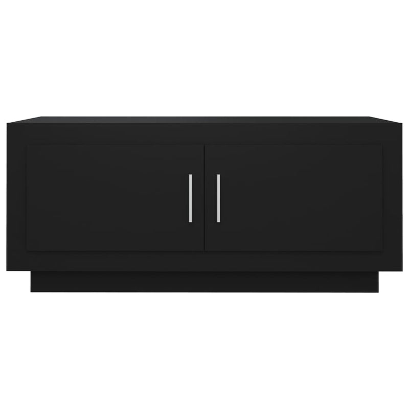 vidaXL fekete szerelt fa dohányzóasztal 102 x 55 x 45 cm