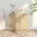 vidaXL sonoma-tölgyszínű szerelt fa tálalóasztal 80 x 40 x 75 cm