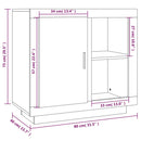 vidaXL sonoma-tölgy színű tálalószekrény 80 x 40 x 75 cm