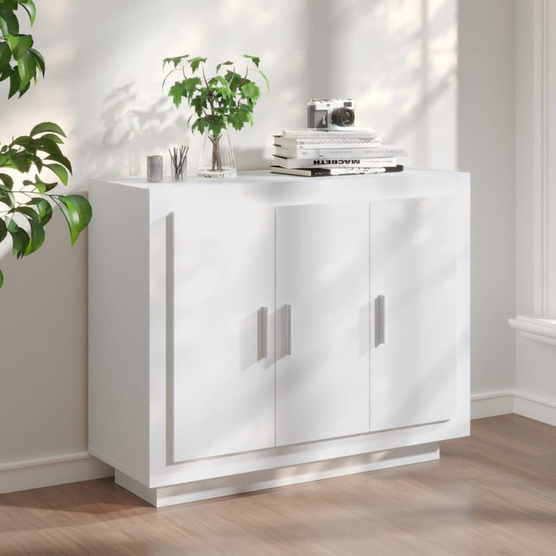 vidaXL fehér szerelt fa tálalóasztal 92 x 35 x 75 cm