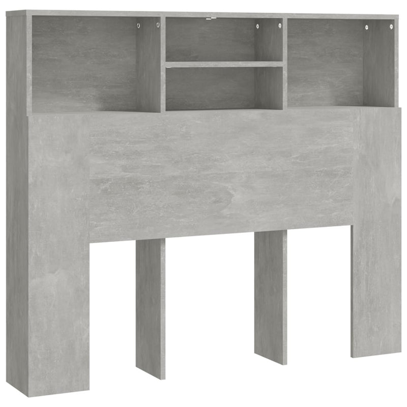 vidaXL betonszürke áthidaló szekrény 120 x 19 x 103,5 cm