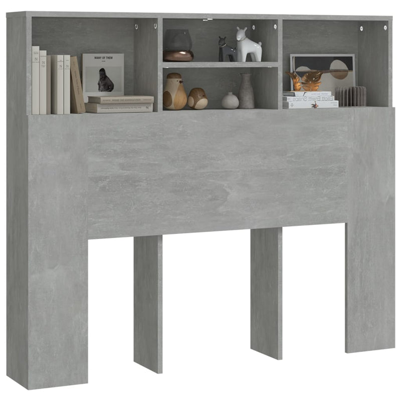 vidaXL betonszürke áthidaló szekrény 120 x 19 x 103,5 cm