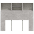 vidaXL betonszürke áthidaló szekrény 120 x 19 x 103,5 cm