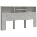 vidaXL betonszürke áthidaló szekrény 180 x 19 x 103,5 cm