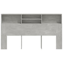 vidaXL betonszürke áthidaló szekrény 180 x 19 x 103,5 cm