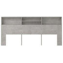vidaXL betonszürke áthidaló szekrény 220 x 19 x 103,5 cm