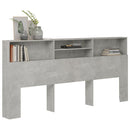 vidaXL betonszürke áthidaló szekrény 220 x 19 x 103,5 cm