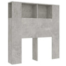vidaXL betonszürke áthidaló szekrény 100 x 18,5 x 102,5 cm